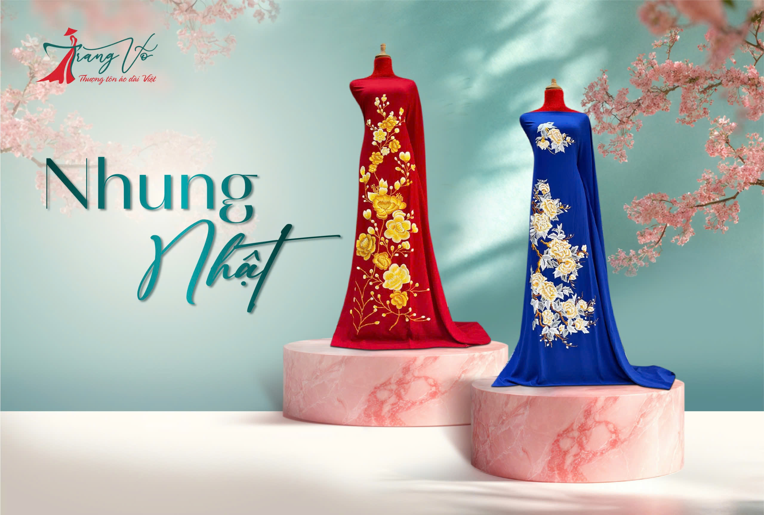 Vải Áo Dài Nhung Cho Người Lớn Tuổi | Áo Dài Trang Võ